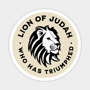 Lion of Judah Who Has Triumphed Jesus Christian Bible Scripture Religious Magnet
